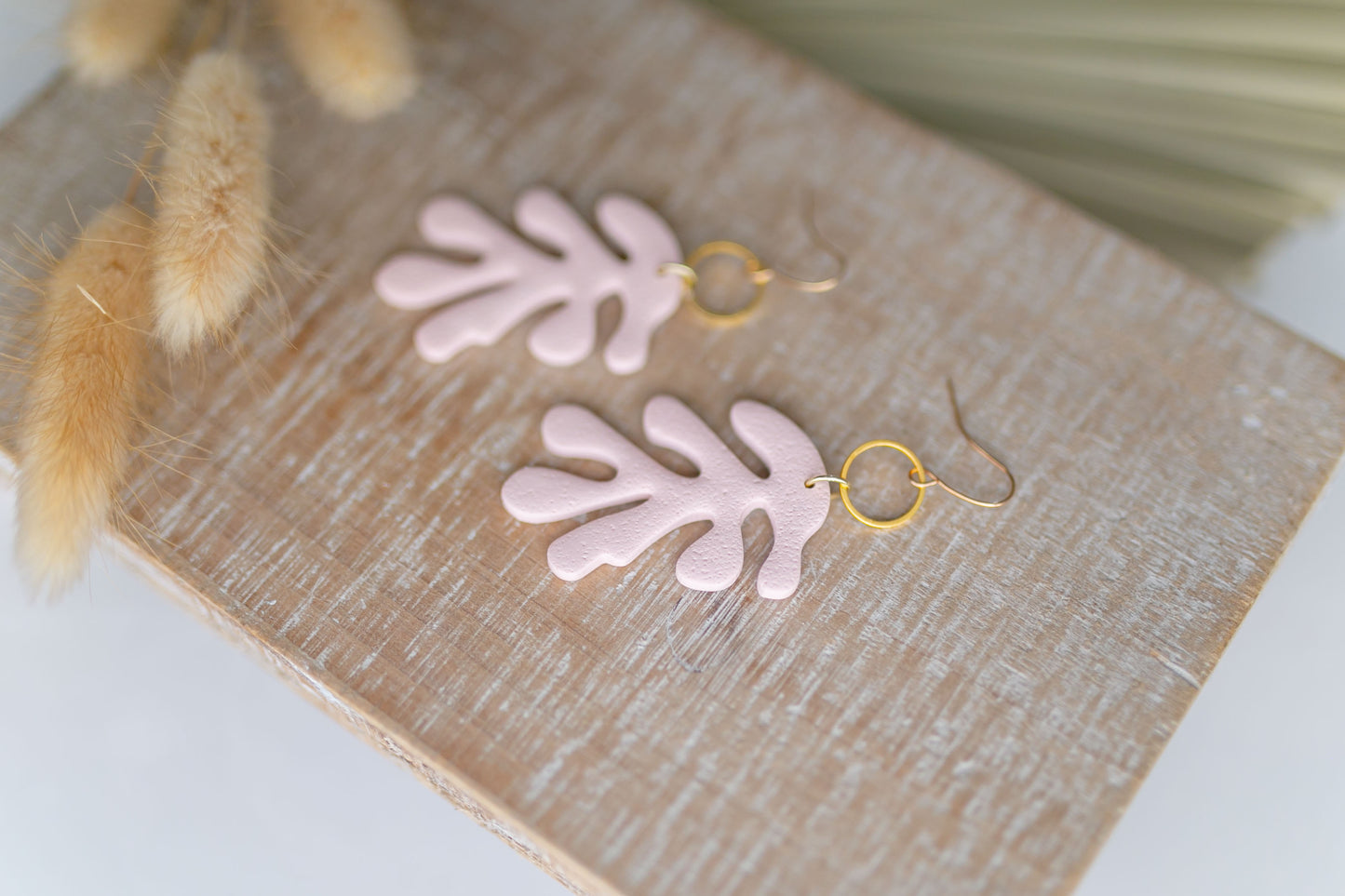Clay earring | Blush Coral | Beach Collection