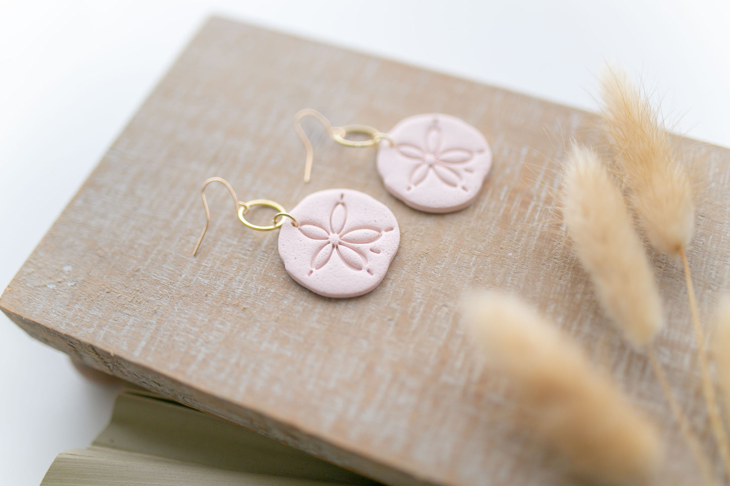 Clay earring | Blush Sand Dollars | Beach Collection