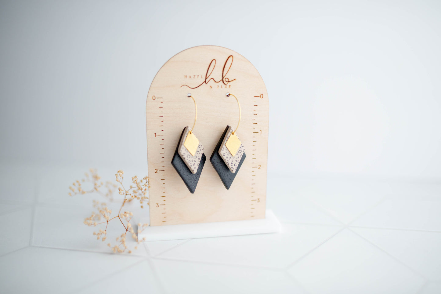 Clay earring | Wild Diamond Stacked Hoops | Wild Collection