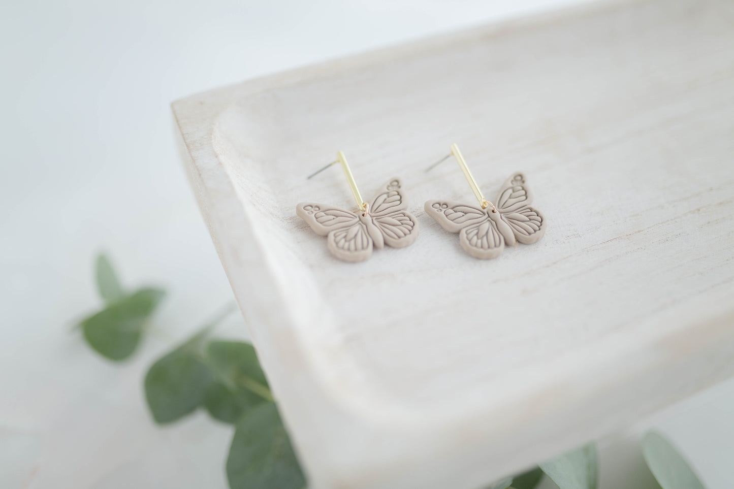Clay earring | Butterfly Dangles | Garden Collection