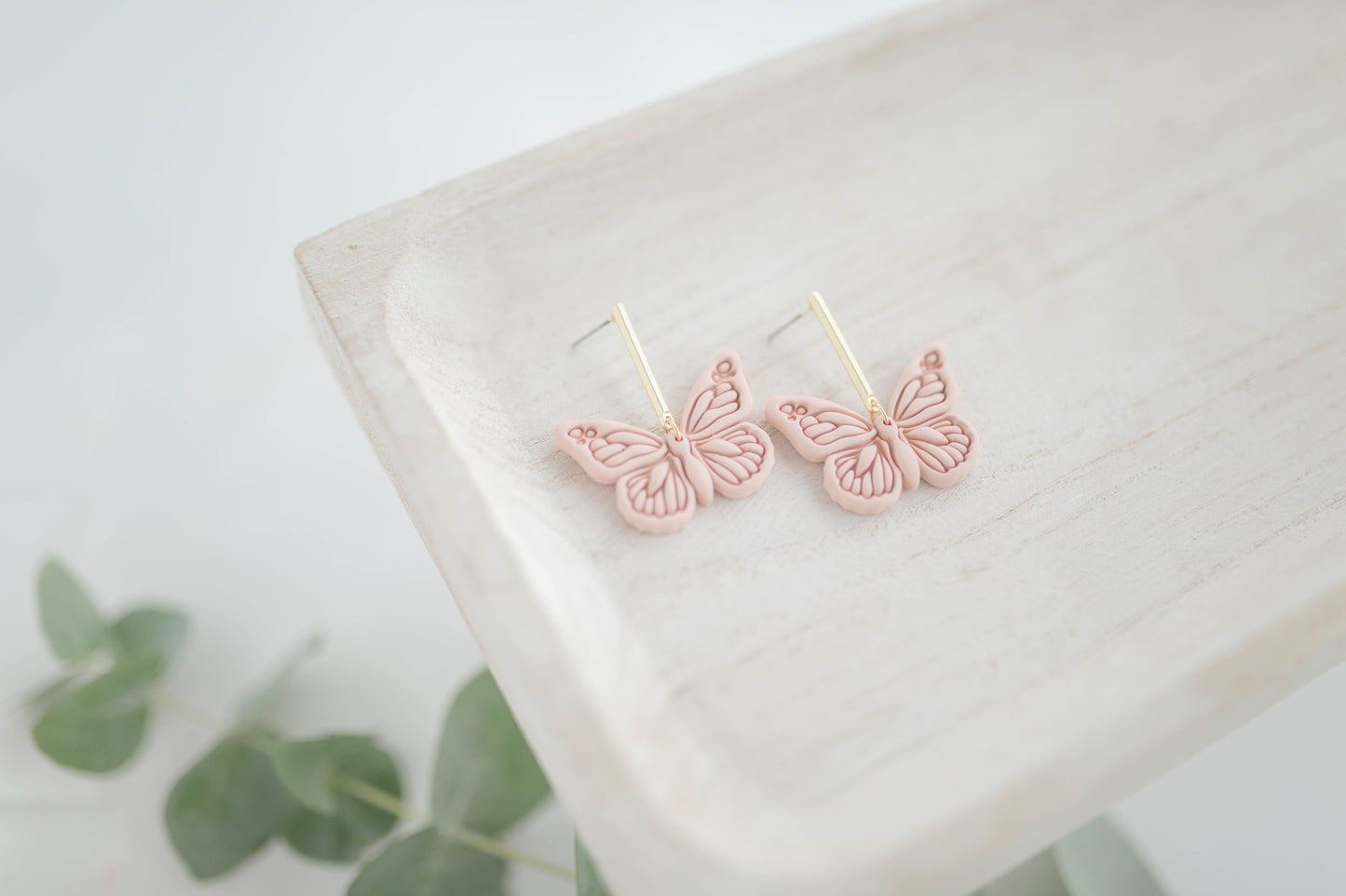Clay earring | Butterfly Dangles | Garden Collection