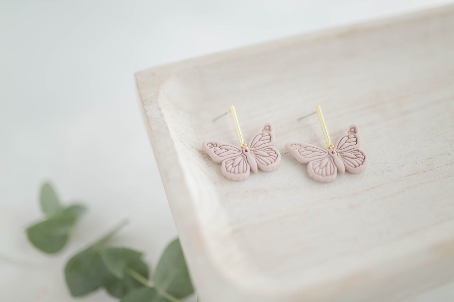 Clay earring | Butterfly Dangles | Garden Collection