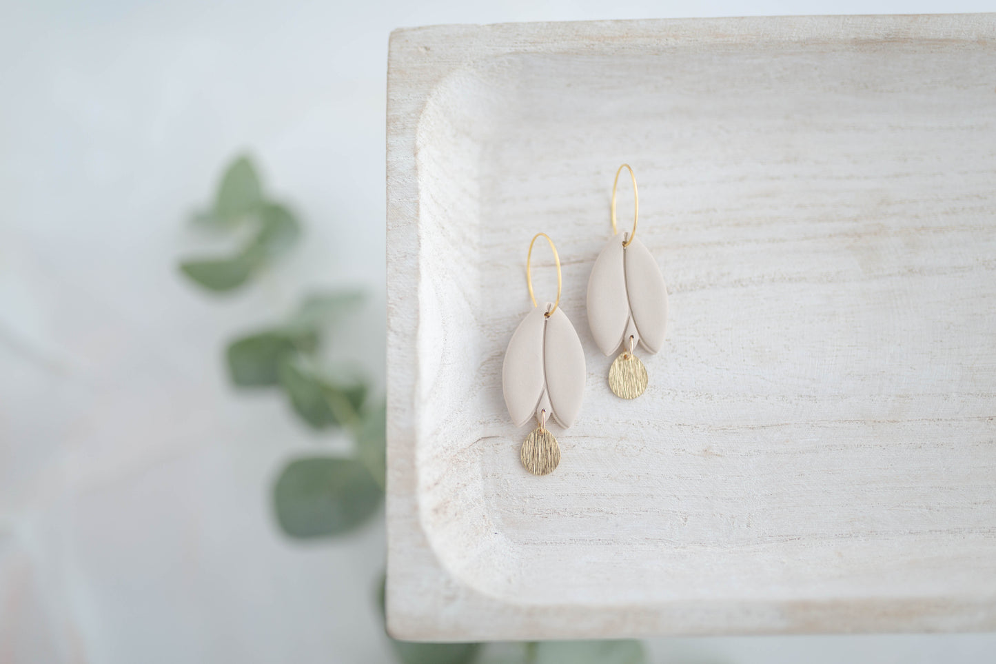Clay earring | Tulip Hoops | Garden Collection