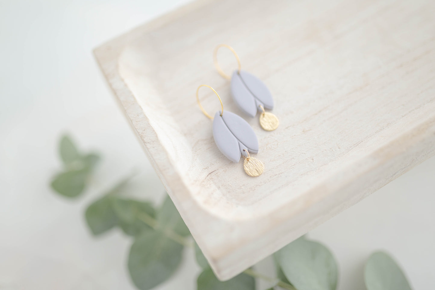 Clay earring | Tulip Hoops | Garden Collection