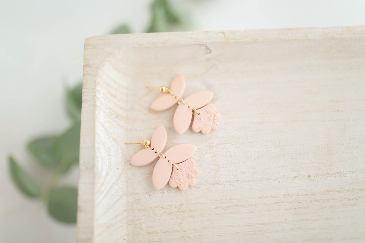 Clay earring | Floral Dangles | Garden Collection