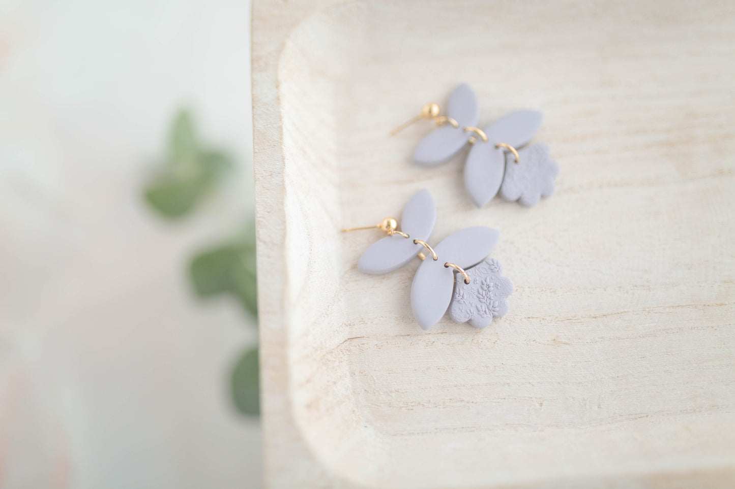 Clay earring | Floral Dangles | Garden Collection
