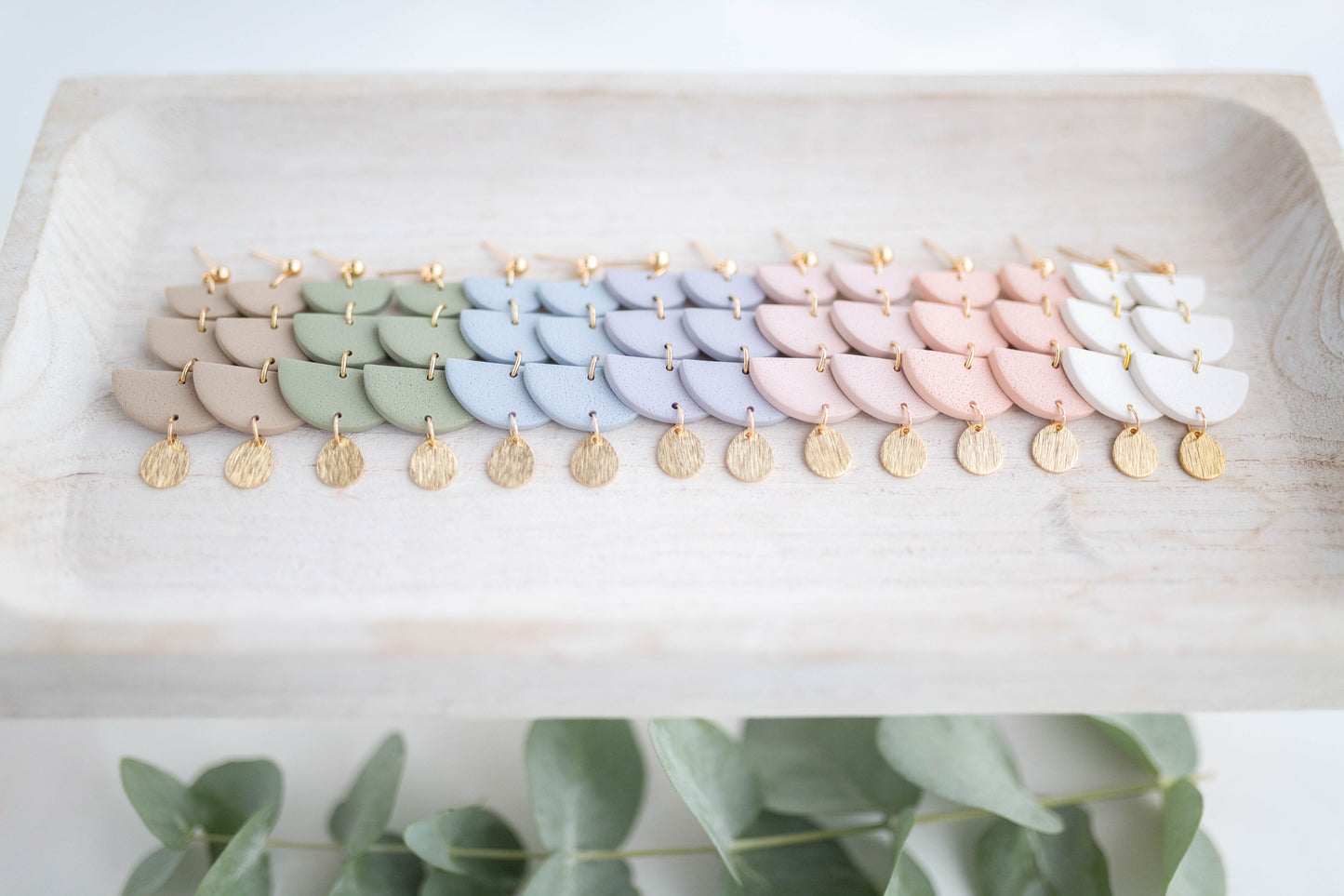 Clay earring | Tiered Dangles | Garden Collection