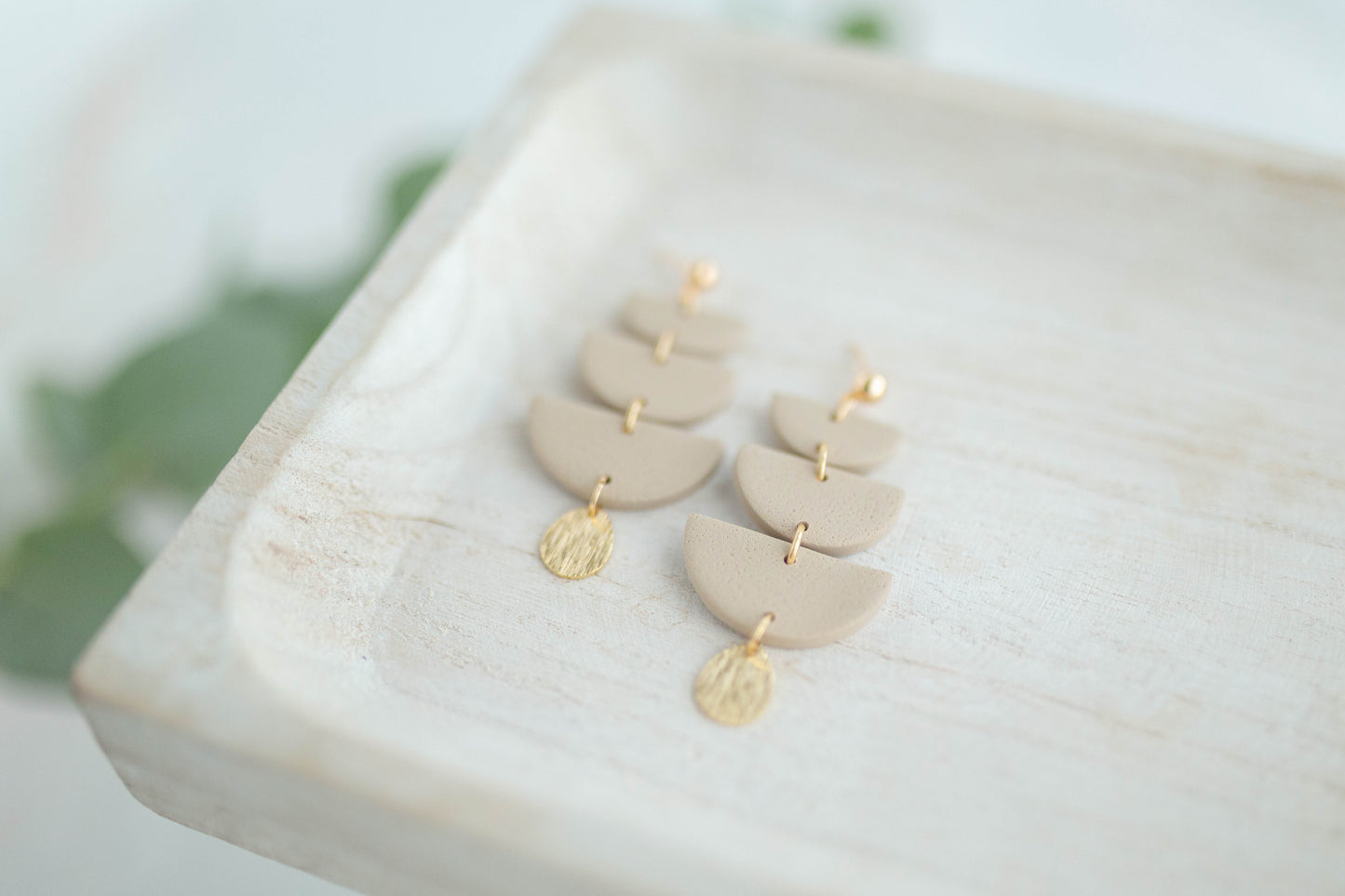 Clay earring | Tiered Dangles | Garden Collection