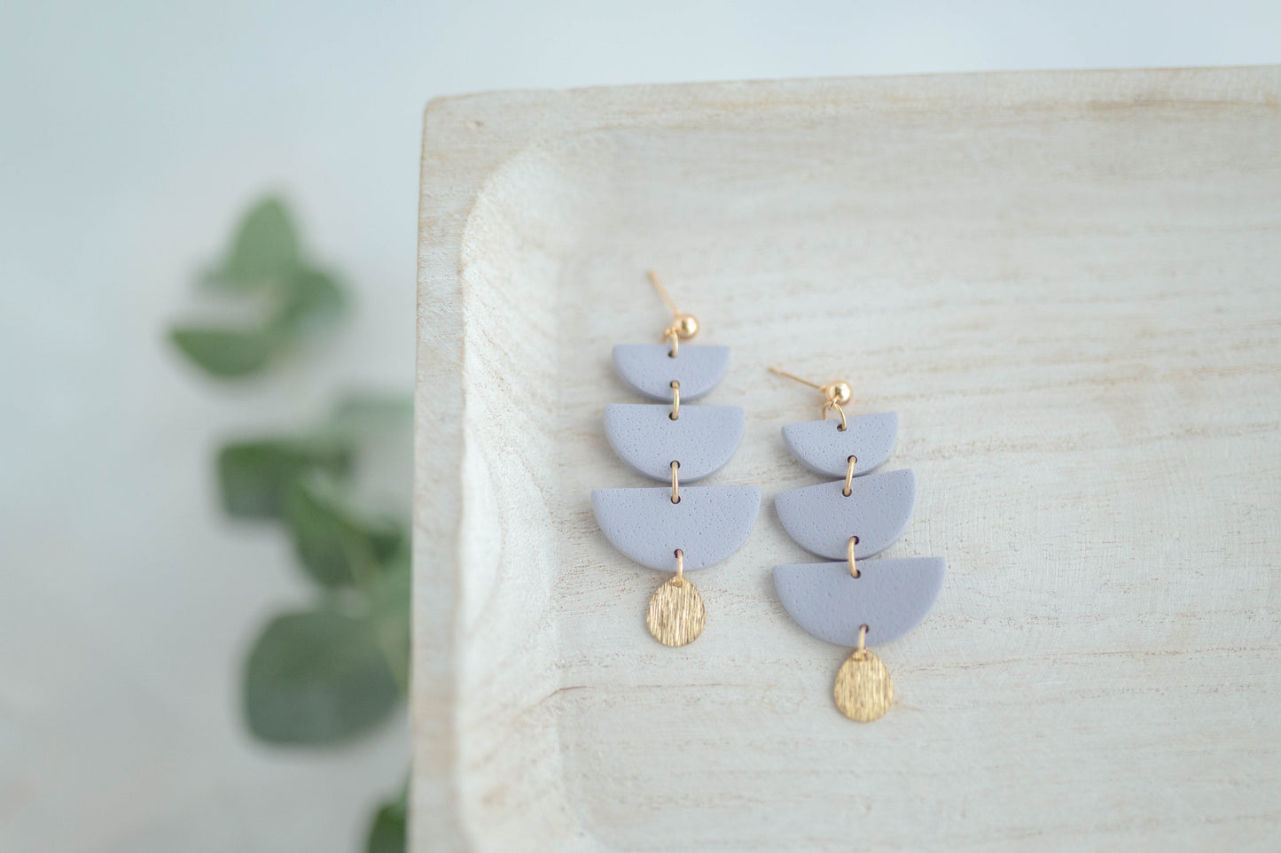 Clay earring | Tiered Dangles | Garden Collection