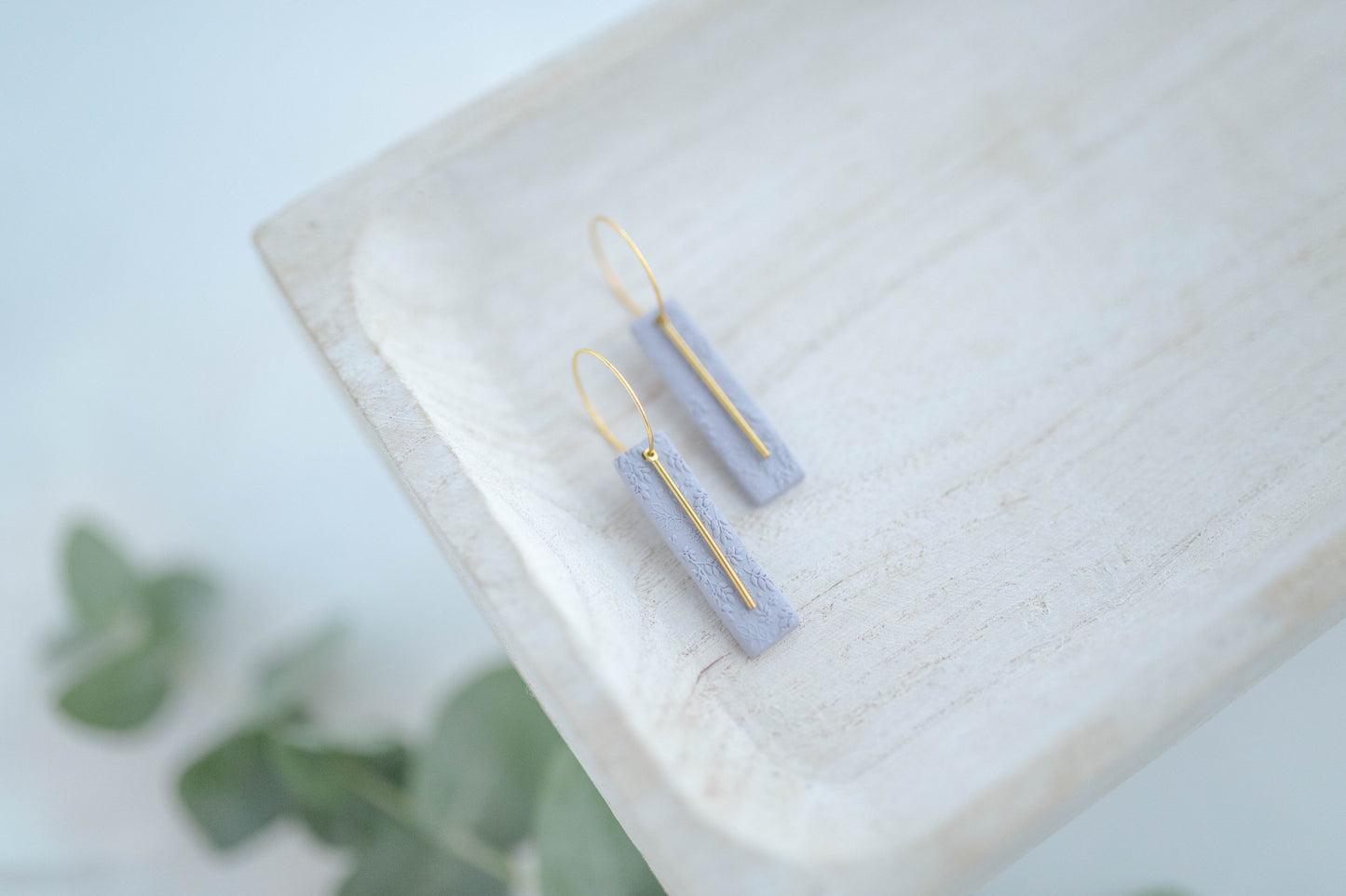 Clay earring | Flower Garden Hoops | Garden Collection
