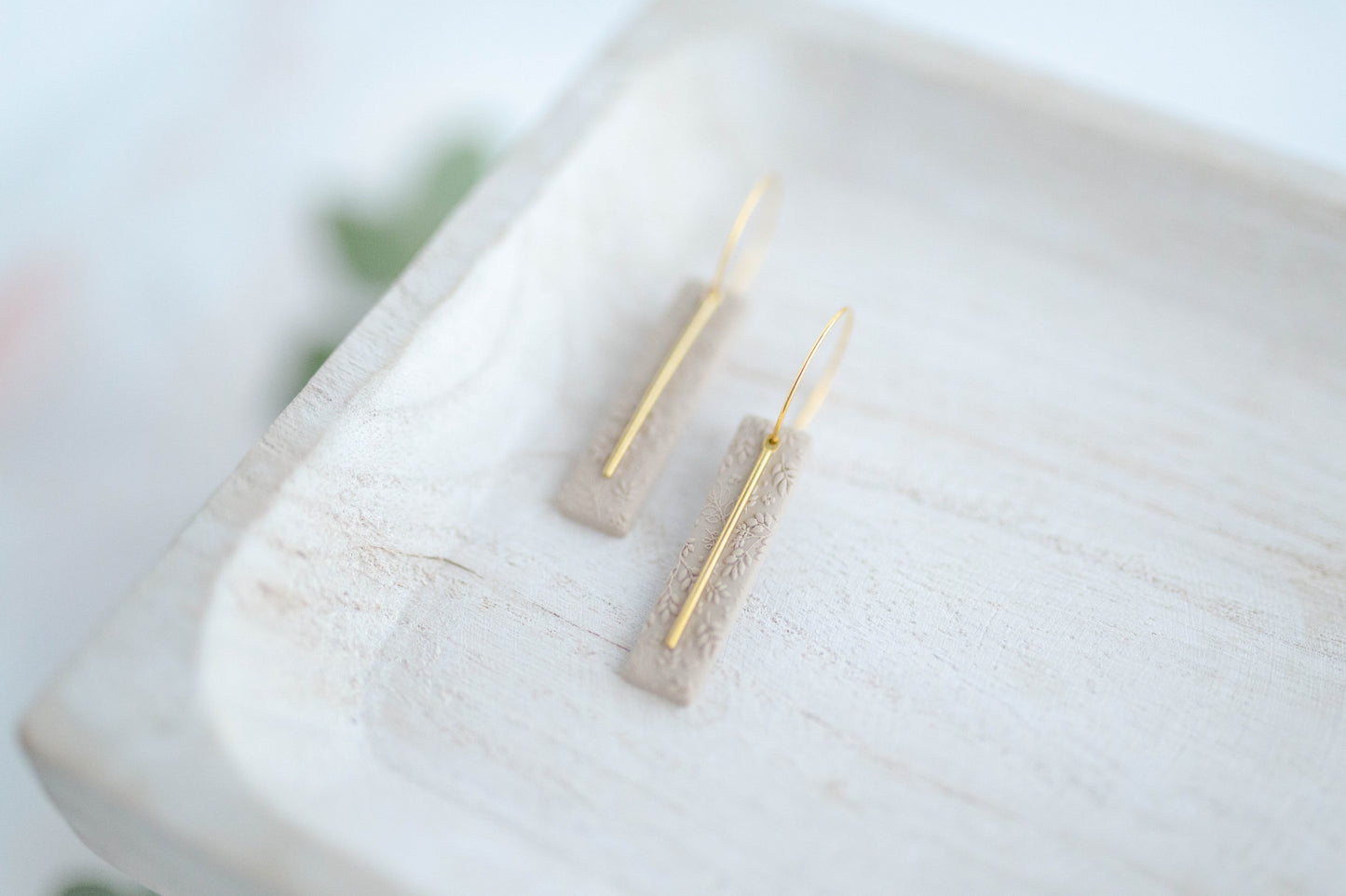 Clay earring | Flower Garden Hoops | Garden Collection