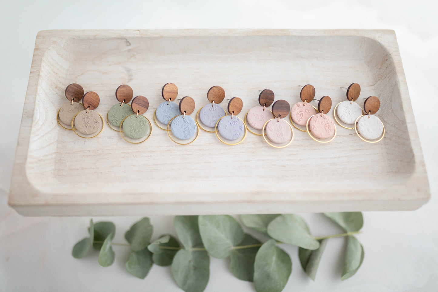 Clay earring | Flower Garden Drops | Garden Collection