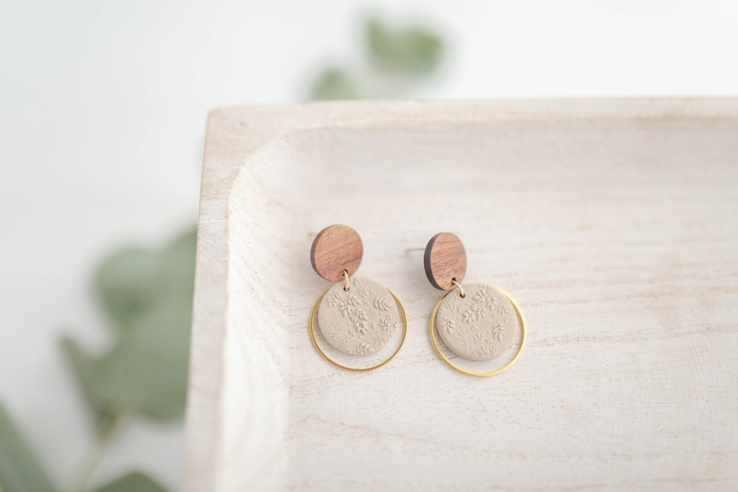 Clay earring | Flower Garden Drops | Garden Collection