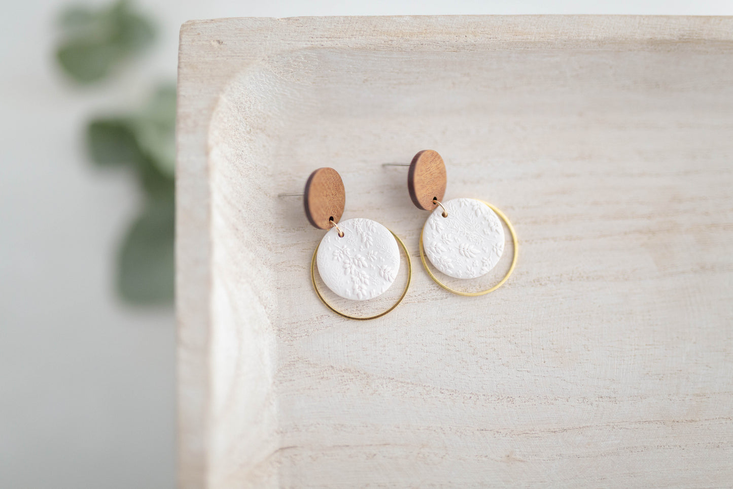 Clay earring | Flower Garden Drops | Garden Collection