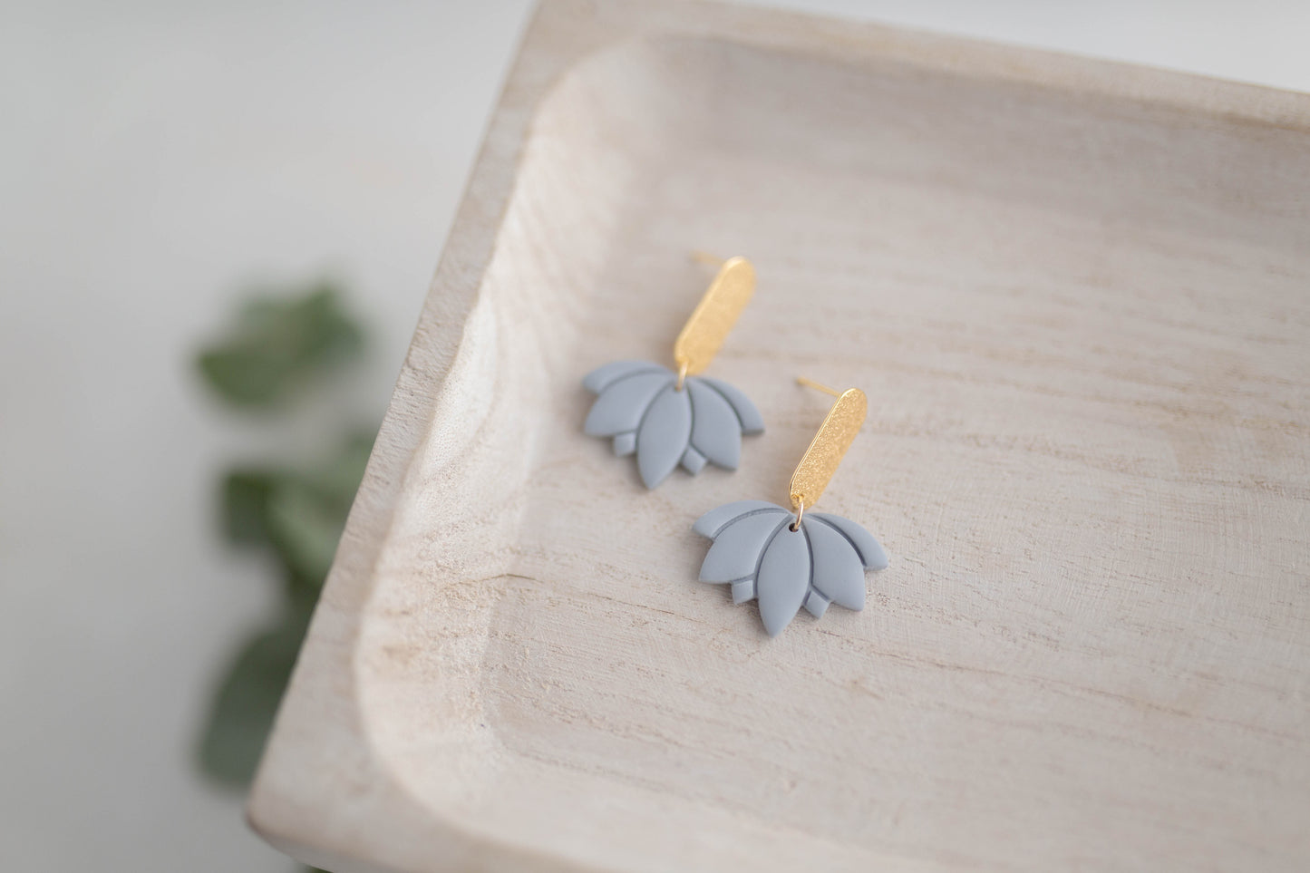 Clay earring | Lotus Drops | Garden Collection