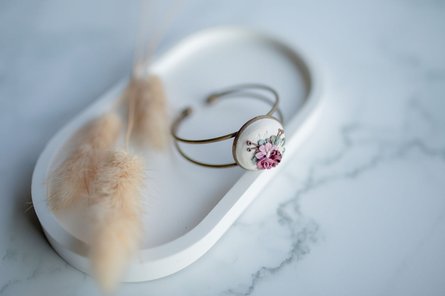 Clay bracelet | floral bouquet