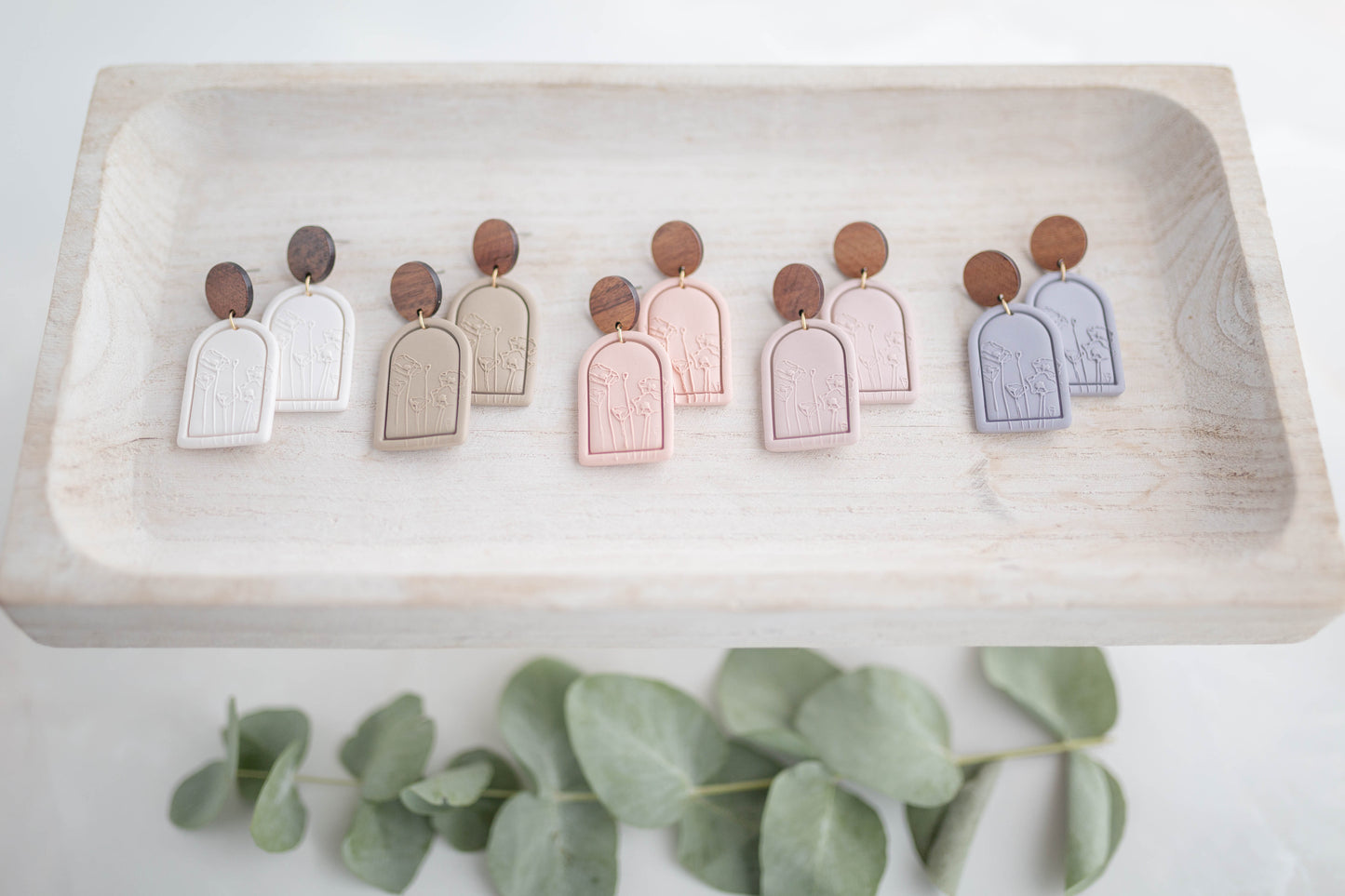Clay earring | Poppy Garden Dangles | Garden Collection
