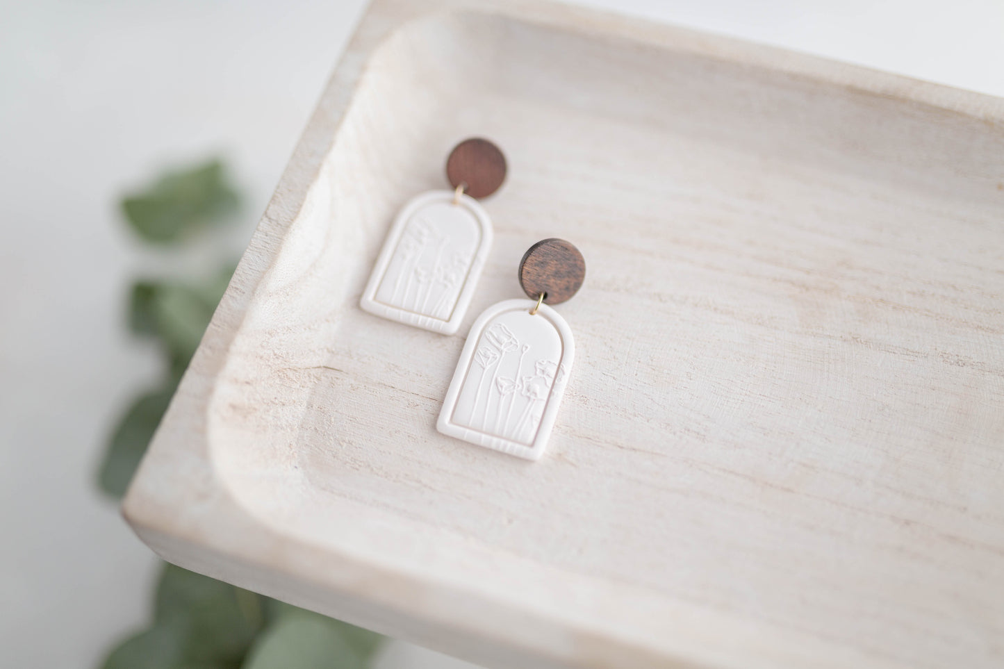 Clay earring | Poppy Garden Dangles | Garden Collection