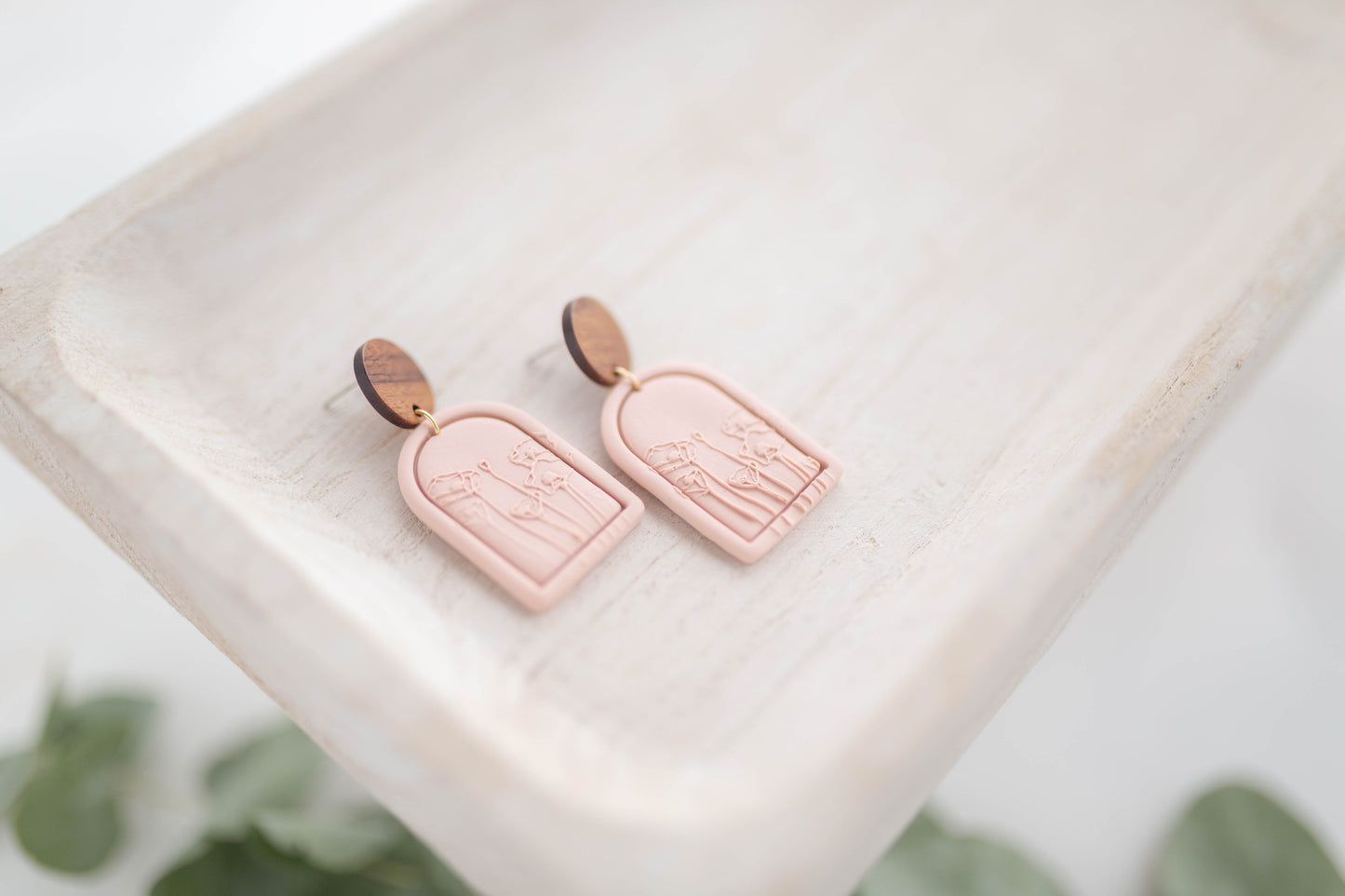 Clay earring | Poppy Garden Dangles | Garden Collection