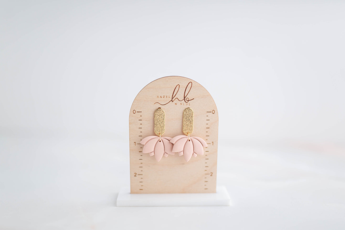 Clay earring | Lotus Drops | Garden Collection