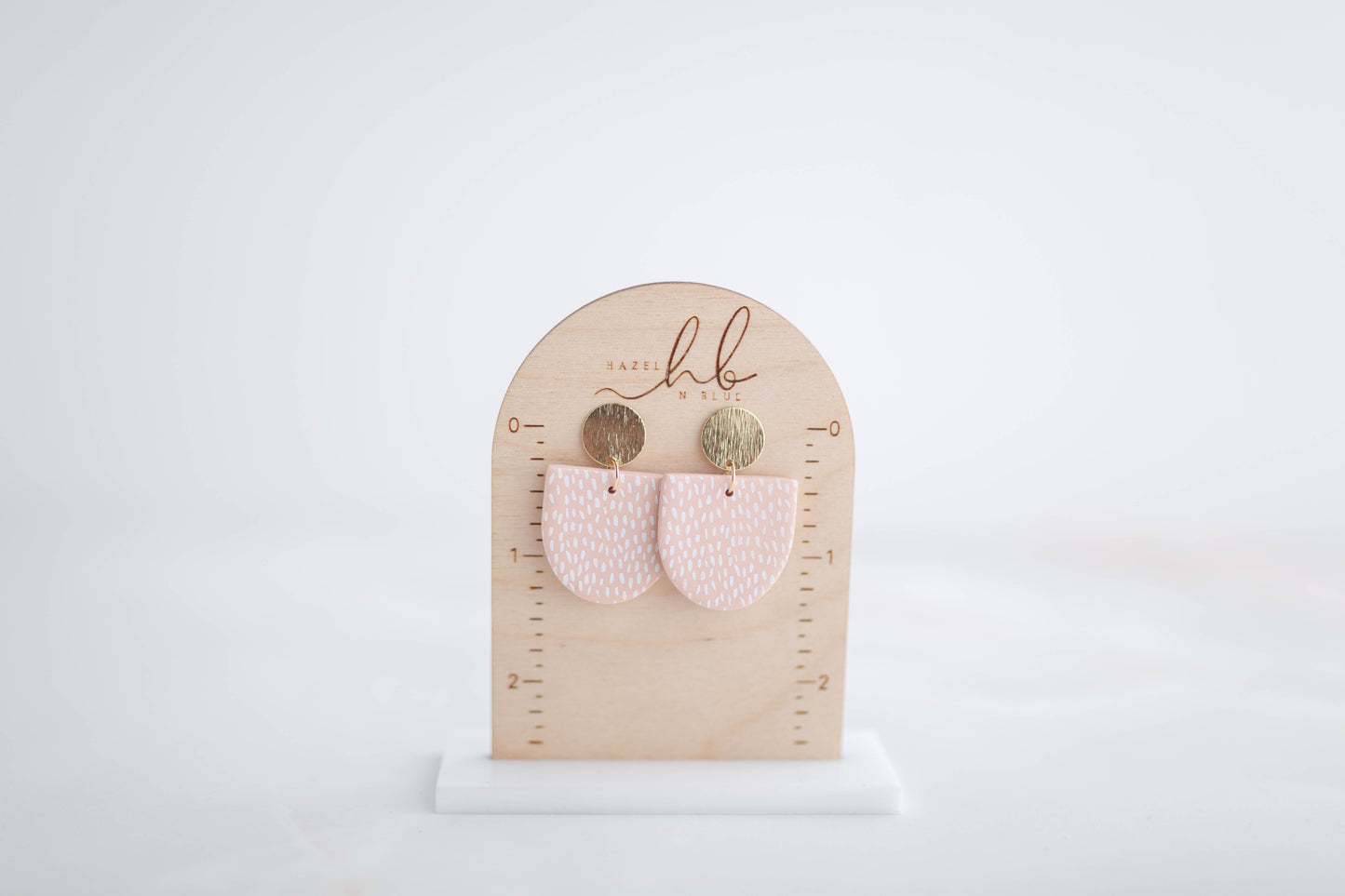 Clay earring | Polka Dot Dangles | Garden Collection