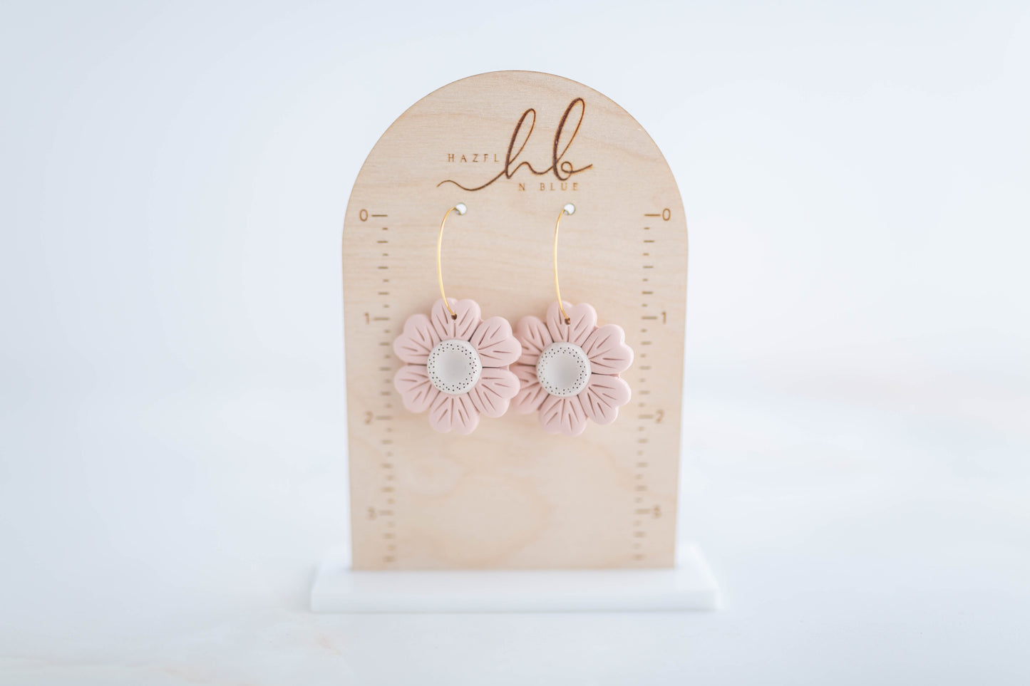 Clay earring | Poppy Hoops | Garden Collection