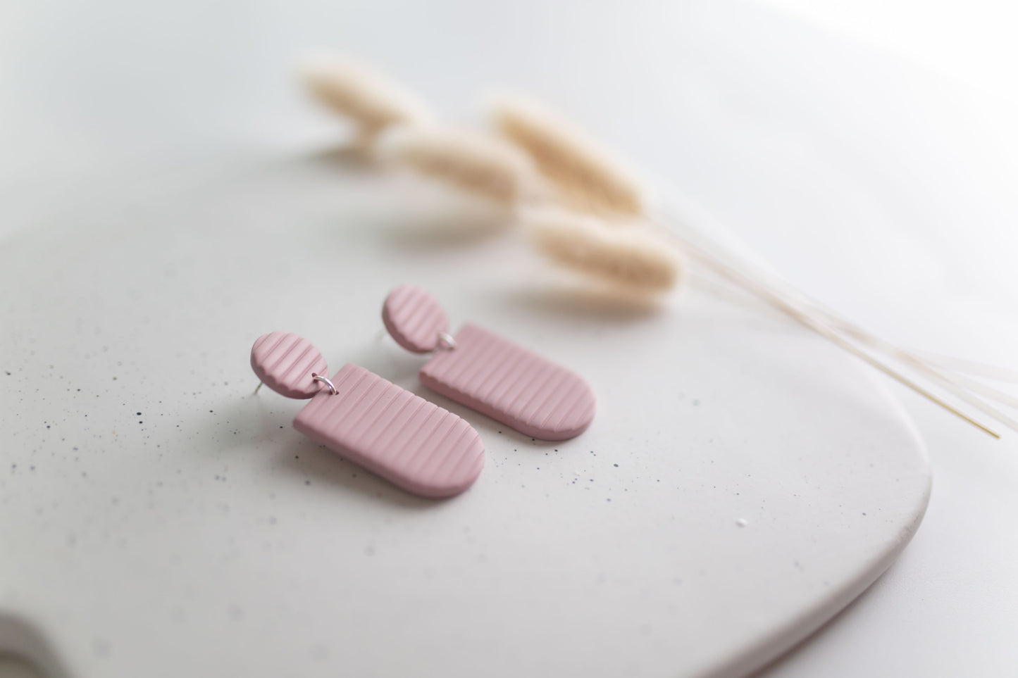 Clay earring | Corduroy Dangles | Fall Collection