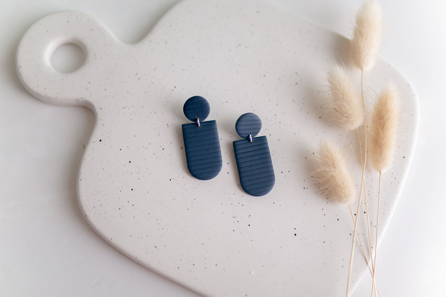 Clay earring | Corduroy Dangles | Fall Collection
