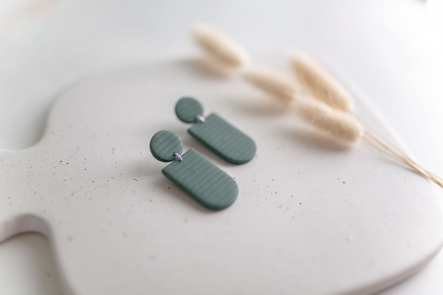 Clay earring | Corduroy Dangles | Fall Collection