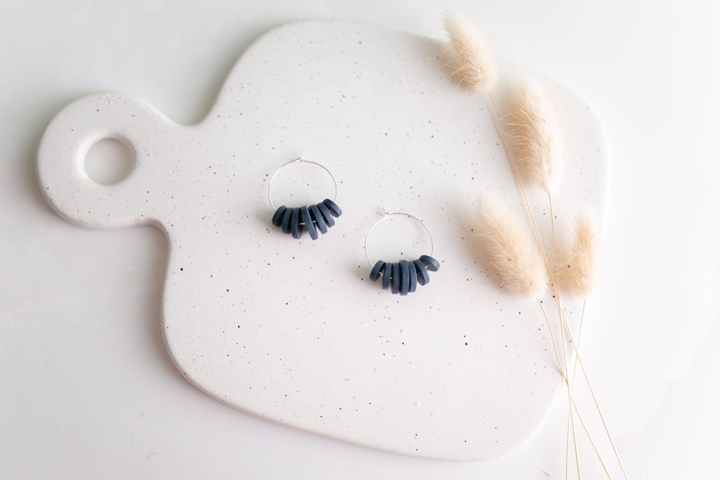 Clay earring | Clay Bead Hoops | Fall Collection