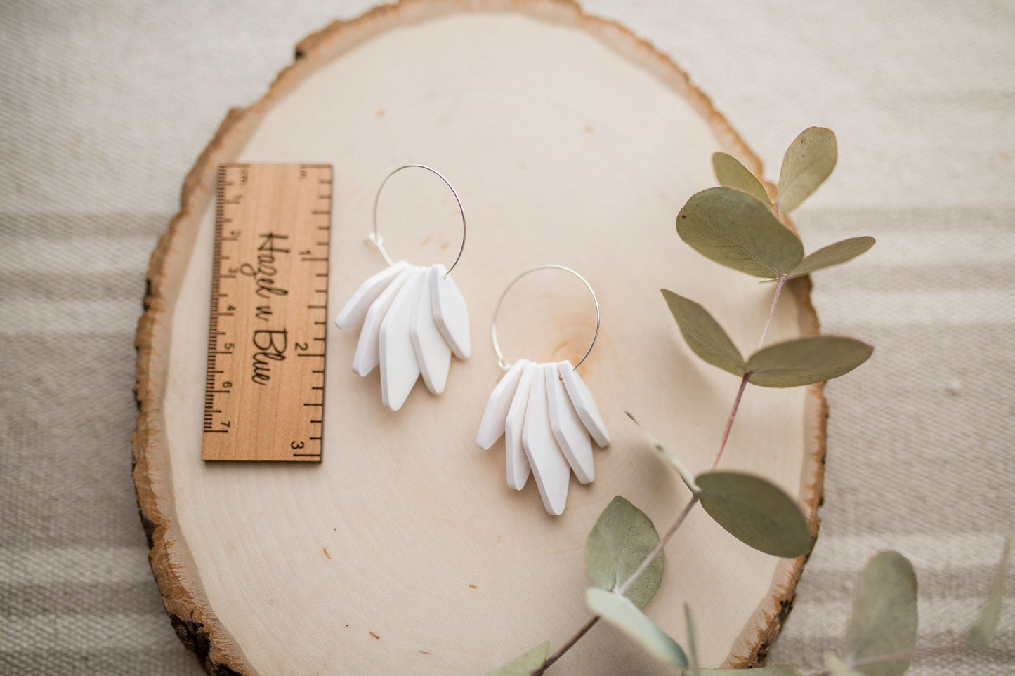 Clay earrings | hoop stacks