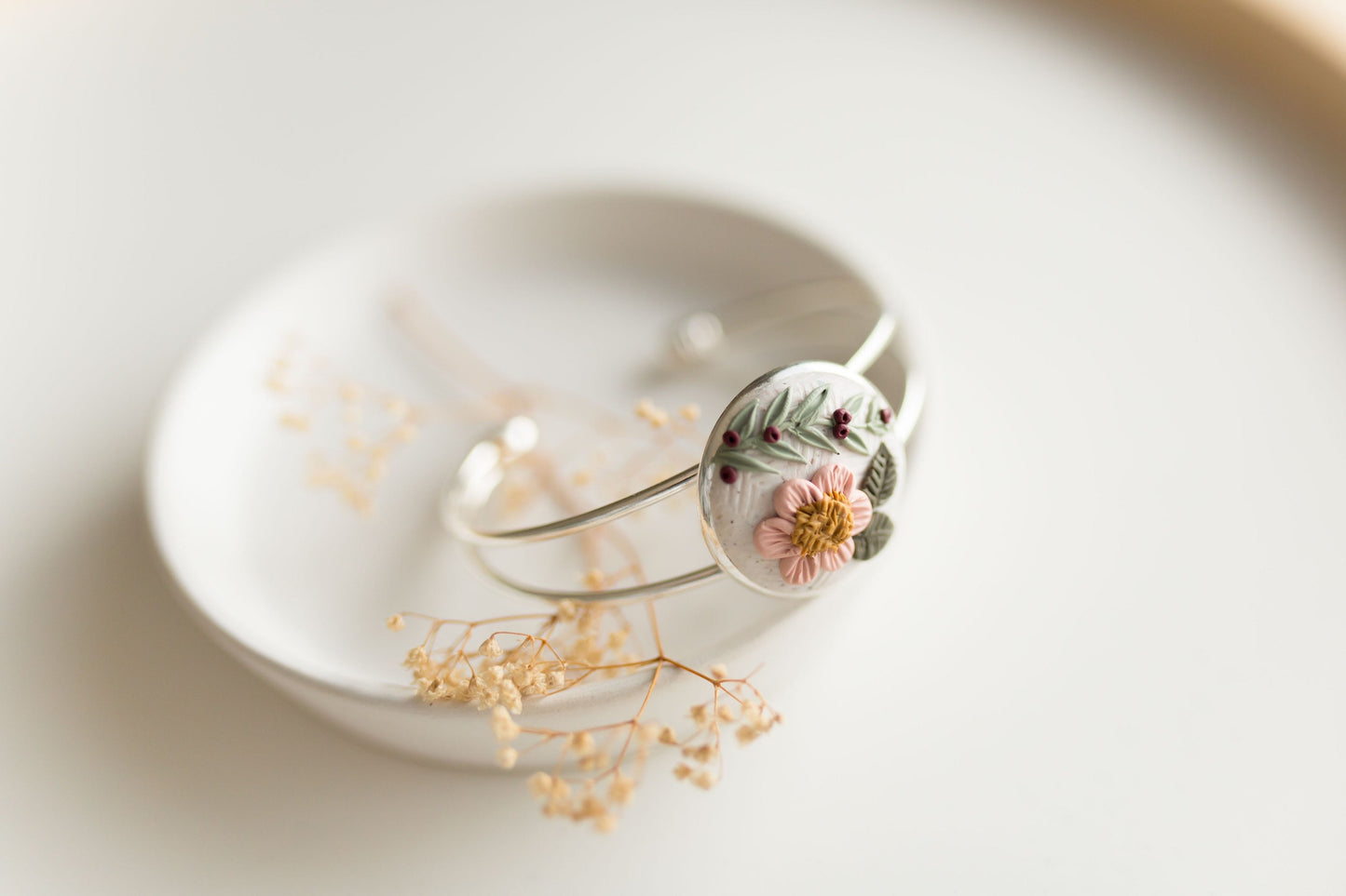 Clay bracelet | floral