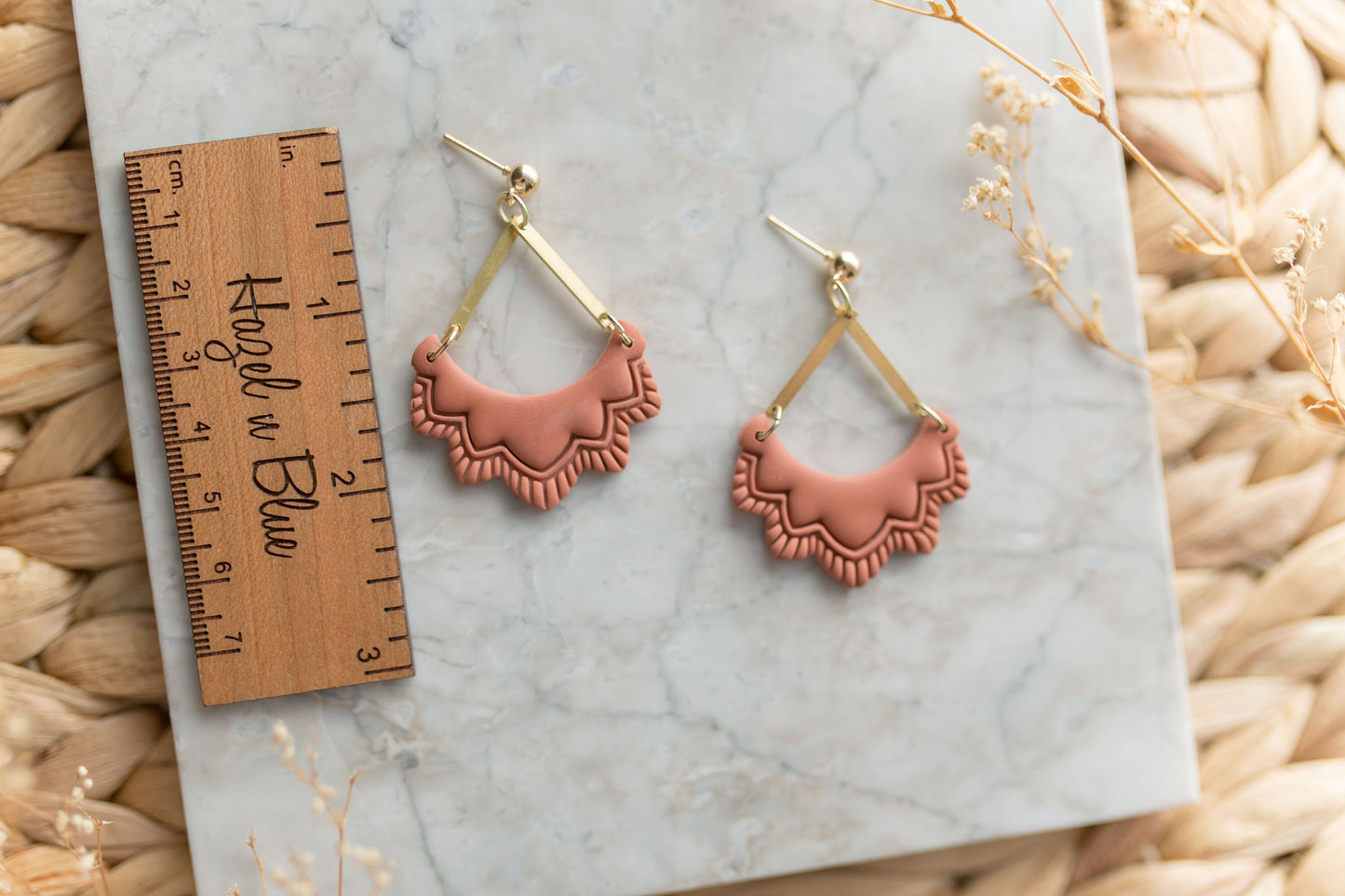 Clay earring | terra-cotta