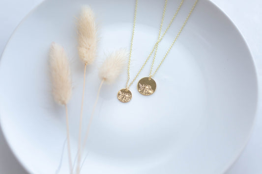 Stamped Jewelry | Poppy Bouquet Necklace | Mother's Day Collection