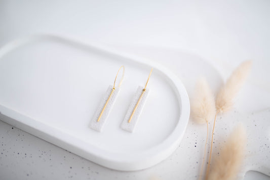 Clay Earrings | Simple Hoops | All Things Neutral Collection