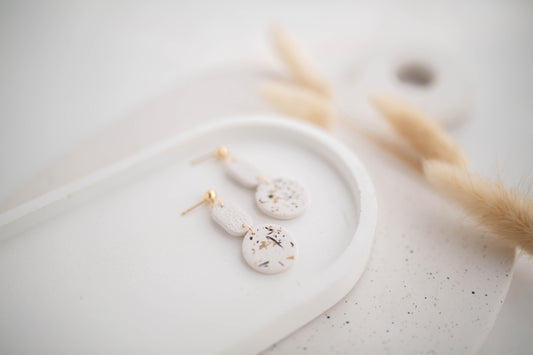 Clay Earrings | Neutral Dangles | All Things Neutral Collection