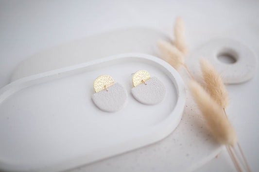 Clay Earrings | Simple Dangles | All Things Neutral Collection