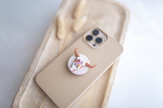 Clay PopSocket | Longhorn