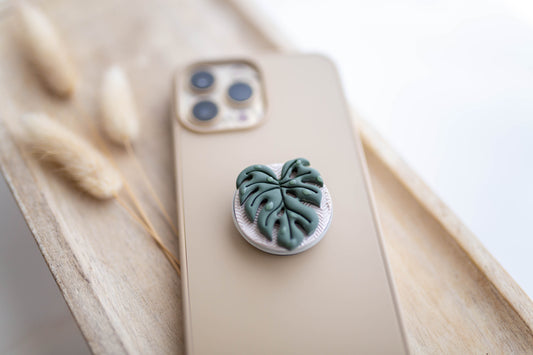 Clay PopSocket | Monstera