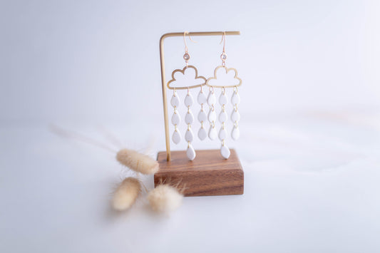 Clay Earrings | Rain Cloud Dangles | Luxe Collection