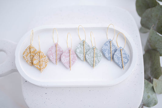 Clay Earrings | In Bloom Hoops | In Bloom Collection