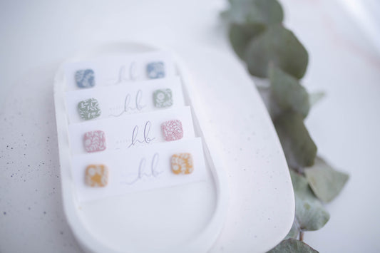 Clay Earrings | In Bloom Studs | In Bloom Collection