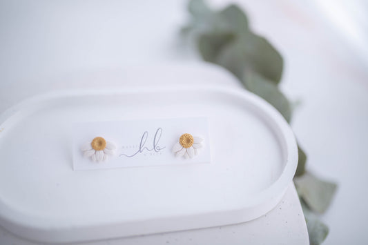 Clay Earrings | Lazy Daisy Studs | In Bloom Collection