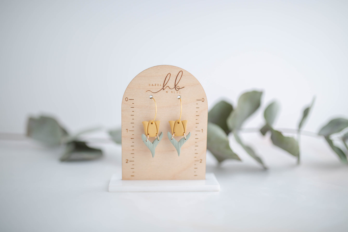 Clay Earrings | Mini Tulip Hoops | In Bloom Collection