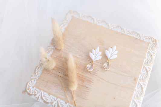 Clay Earrings | Dainty Fluer Dangles | Luxe Collection