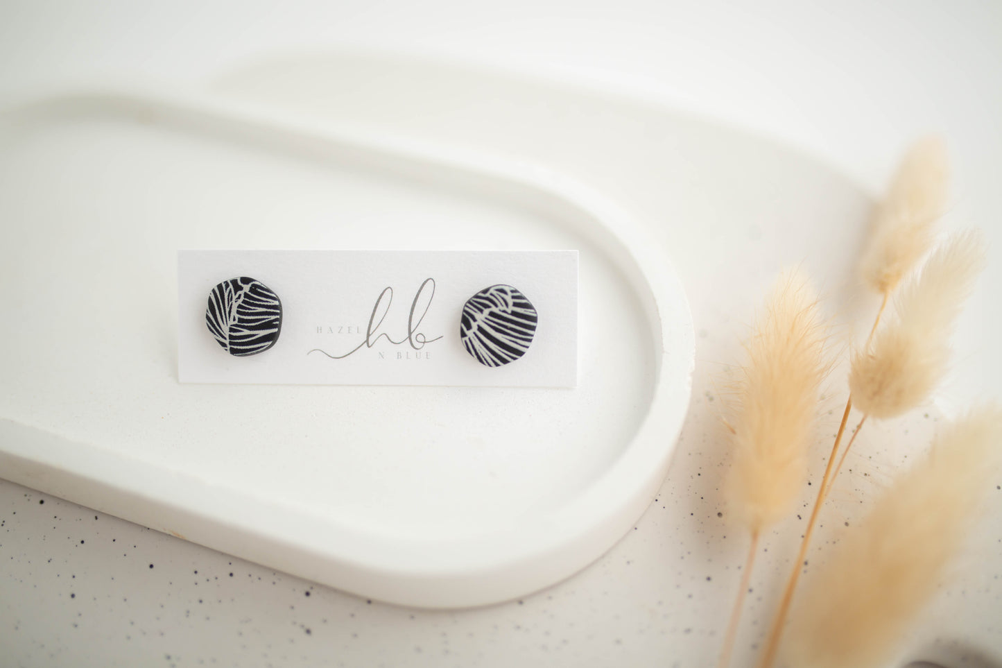 Clay Earrings | Imprint Studs | All Things Neutral Collection