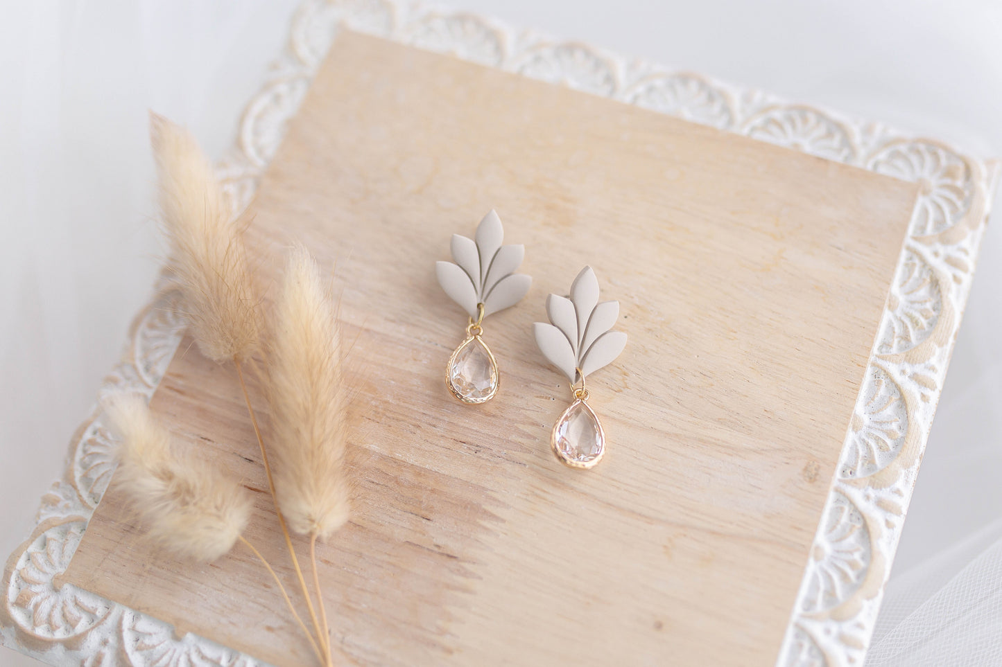 Clay Earrings | Dainty Fluer Dangles | Luxe Collection