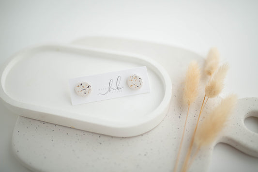 Clay Earrings | Neutral Studs | All Things Neutral Collection