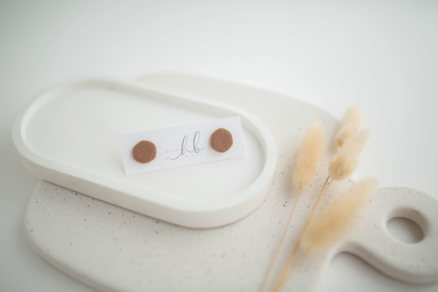 Clay Earrings | Neutral Studs | All Things Neutral Collection