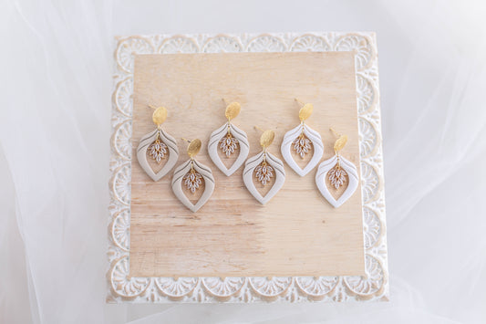 Clay Earrings | Luxe Crystal Dangles | Luxe Collection